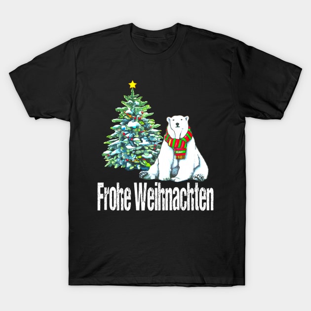 Merry Christmas Frohe Weihnachten T-Shirt by Outrageous Flavors